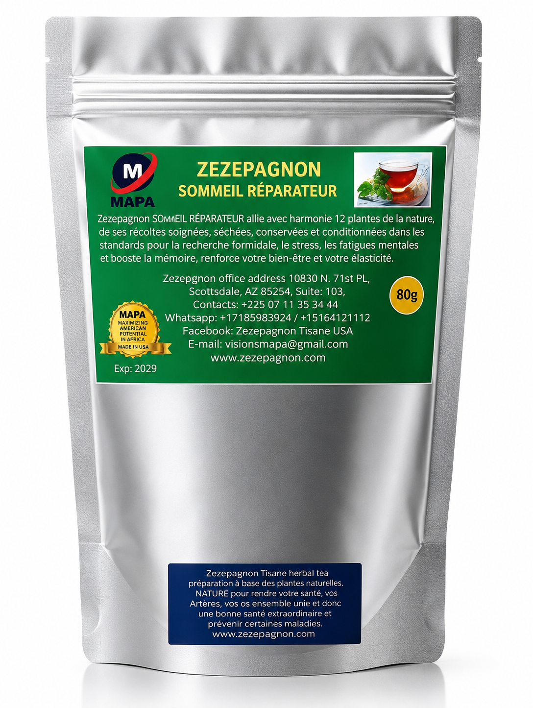 Sommeil Réparateur — Zezepagnon Herbal Wellness